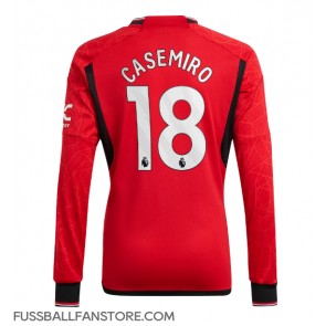 Manchester United Casemiro #18 Replik Heimtrikot 2023-24 Langarm